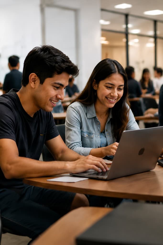 Jóvenes y familias accediendo a oportunidades de empleo en Pueblo Libre