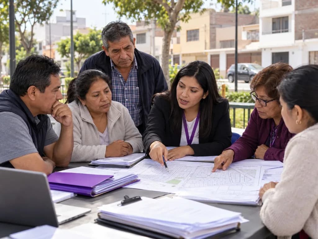 Asesoría legal vecinal para el saneamiento de predios en el Asentamiento Humano Mi Perú